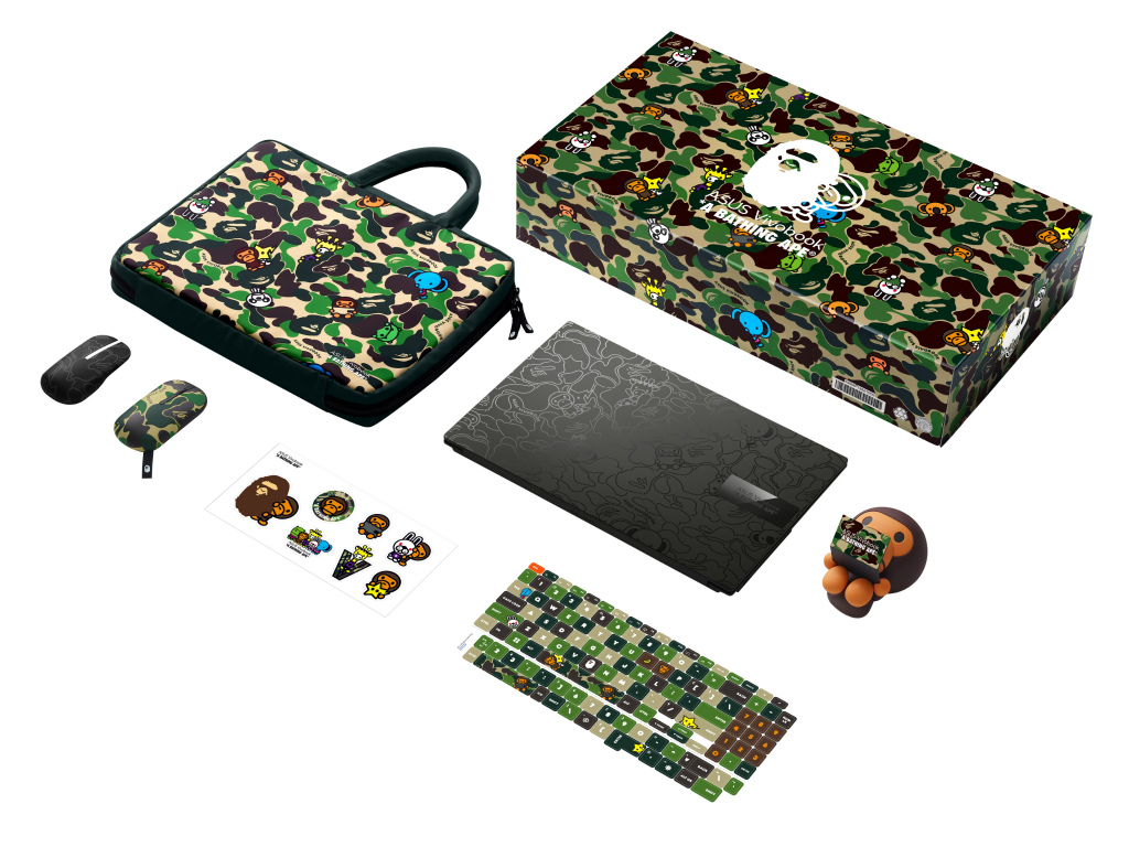 Vivobook S 15 OLED_K5504_BAPE Edition_Product photo_8K_Midnight Black_Total Package_01