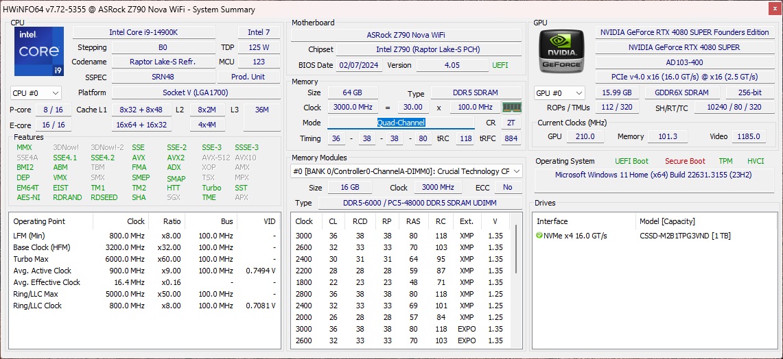crucial_ddr5_pro oc_103_hwinfo