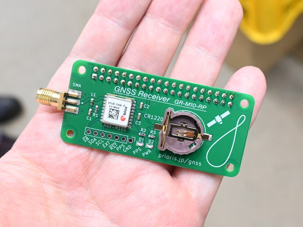 ラズパイにスタックして使えるGNSS受信基板の最新版「GR-M10-RP (for Raspberry Pi) v2.0」