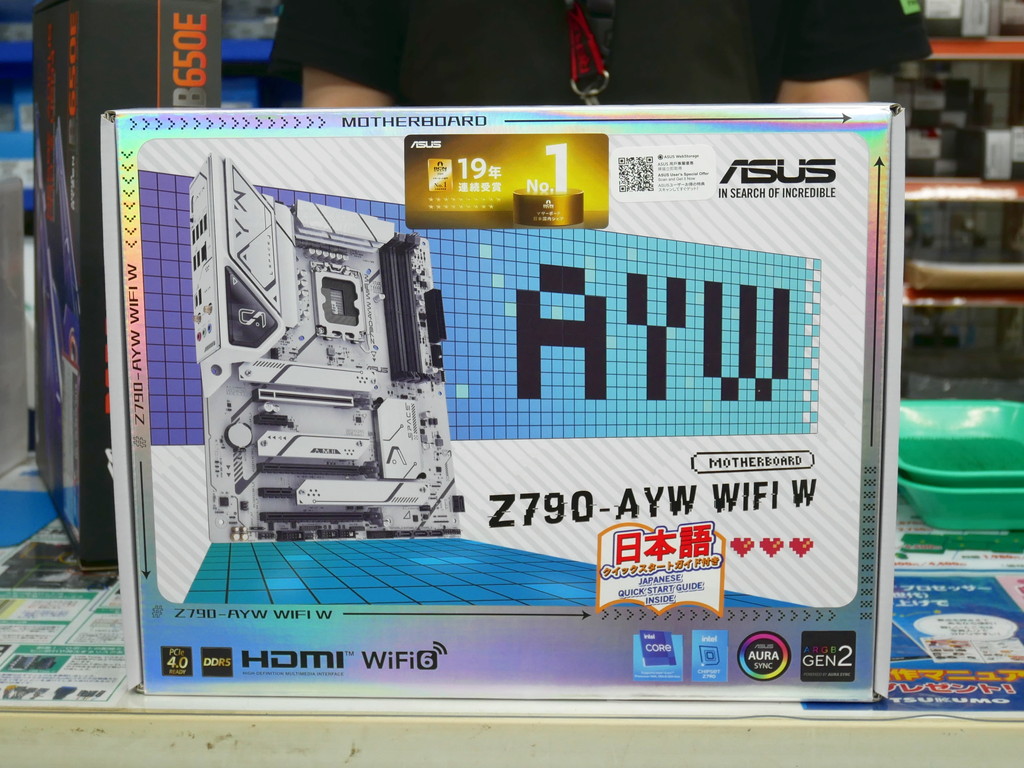 ホワイトカラーのIntel Z790マザー「Z790-AYW WIFI W」がASUSから発売。価格は約3.6万円