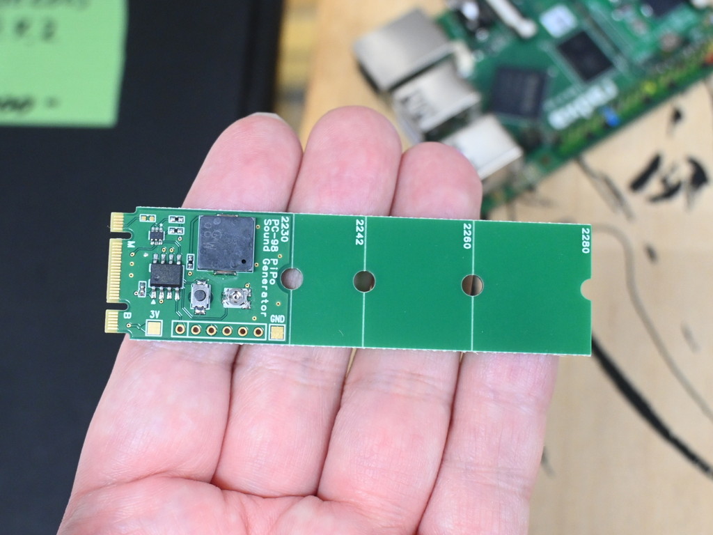 PC-98の起動音“ピポッ”を鳴らす「PC-98起動音ジェネレータ」のM.2版が登場