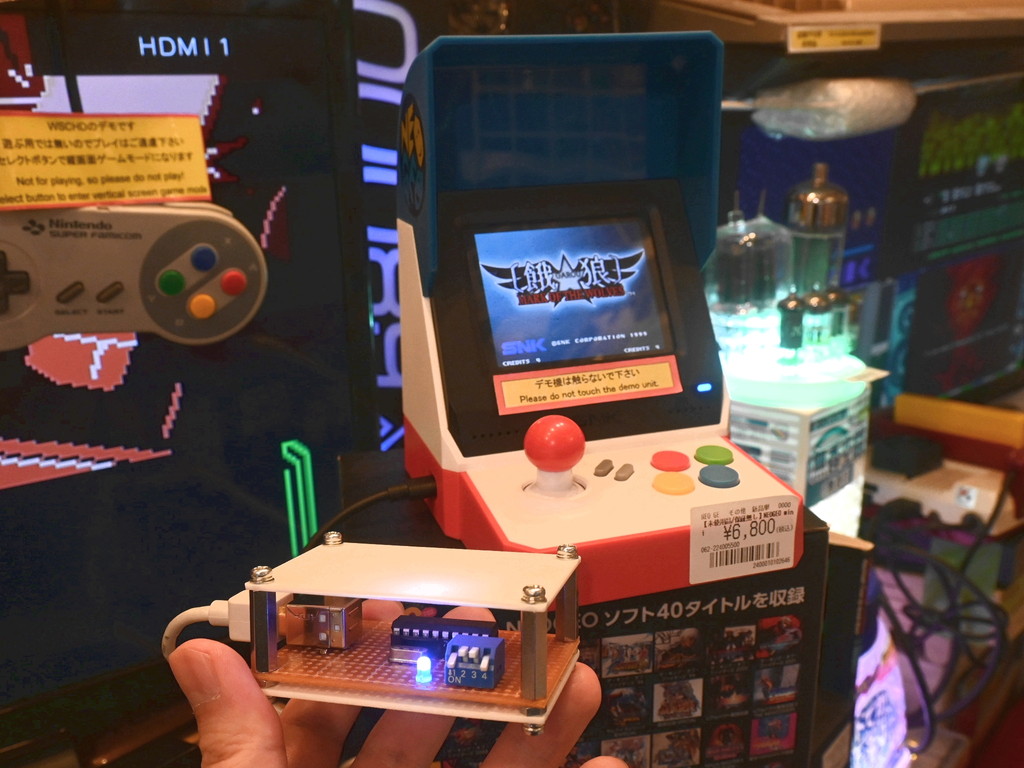待っていた人も多い、ネオジオ ミニのオートデモを実現する「デモジオリモート」(試作)が登場