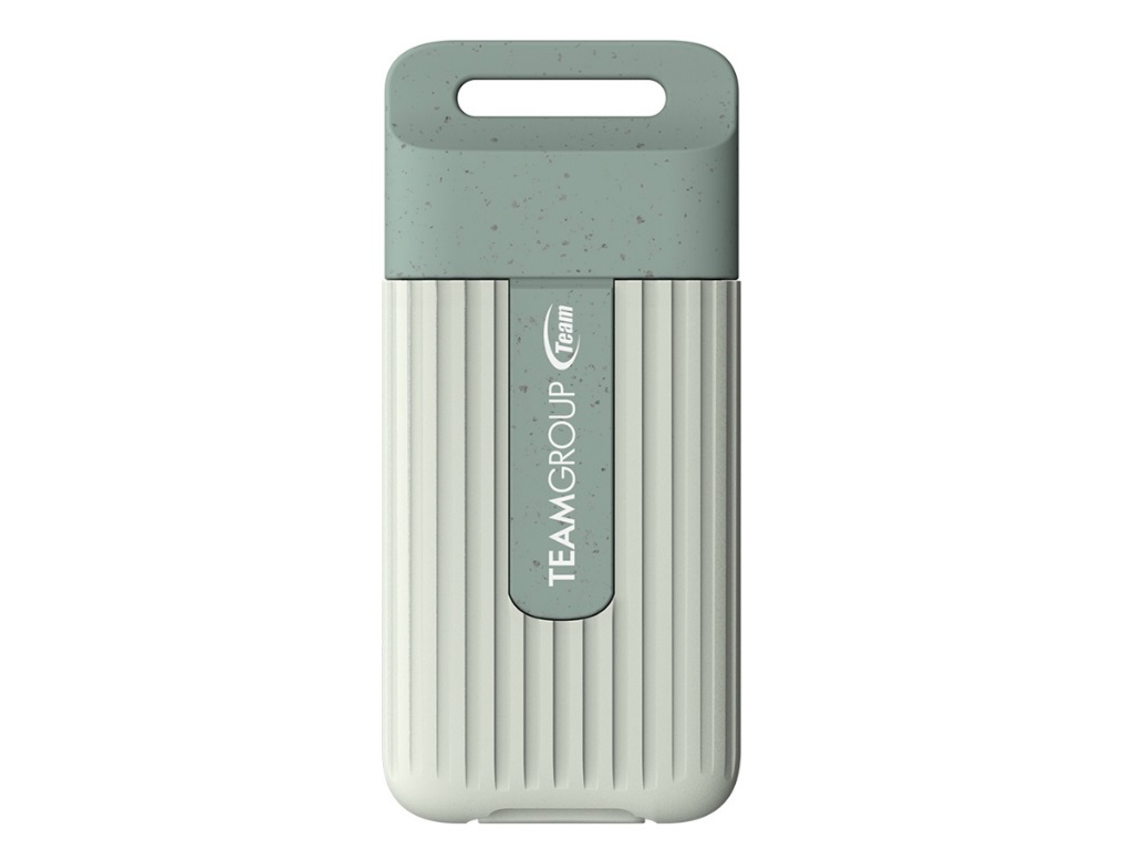 PCR再生プラスチック採用の環境に優しいポータブルSSD、Team「PD20 ECO」
