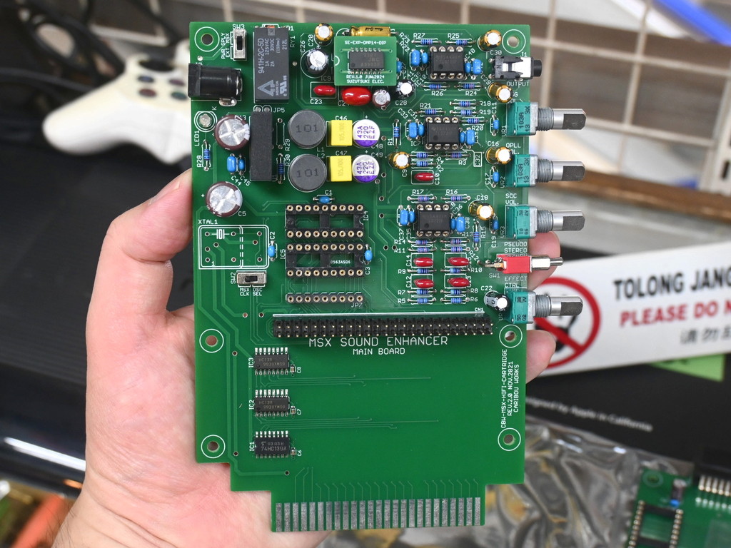 MSXの高音質化カートリッジ「MSX SOUND ENHANCER rev.2」に“音源IC無し”版