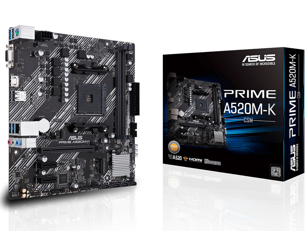 (今日のお買い得) 税込約4,500円のSocket AM4マザーボード、ASUS「PRIME A520M-K」