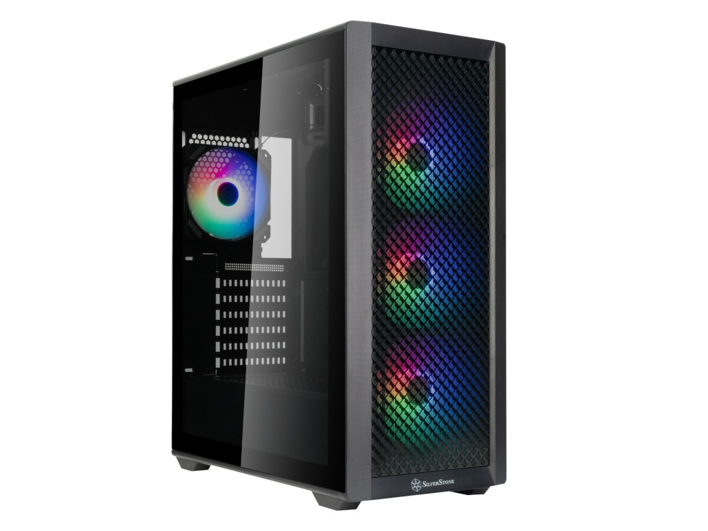 120mmレインボーファンを4基搭載するフロントメッシュミドルタワー、SilverStone「FARA 515XR」