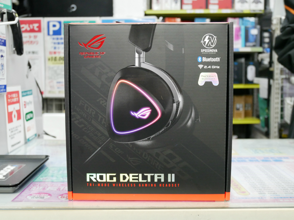 (アキバ新着入荷) トライモード接続対応のハイエンドゲーミングヘッドセット、ASUS「ROG DELTA II」