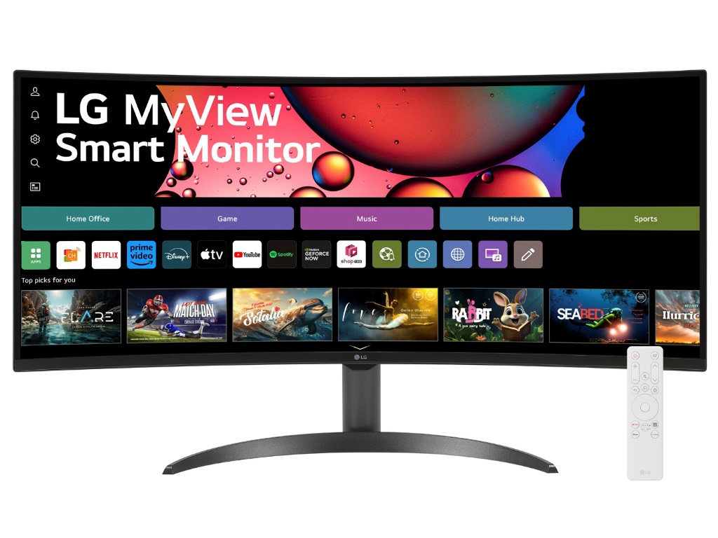 (今日のお買い得) 34型UWQHD湾曲スマートディスプレイ、LG「34SR60QC-B」が24％オフ