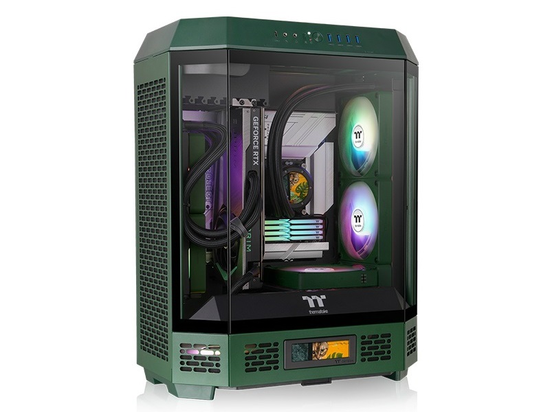 Thermaltake、八角柱ミドルタワー「The Tower 600」の新色Racing GreenとGravel Sand発売