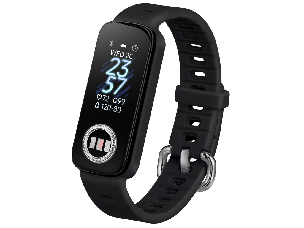 重さ26gの軽量ウェラブルヘルストラッカー「ASUS VivoWatch 5 AERO」に新色ブラック追加