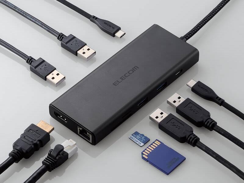 USB PD 100W対応のUSB Type-Cドッキングステーション計3モデルがエレコムから