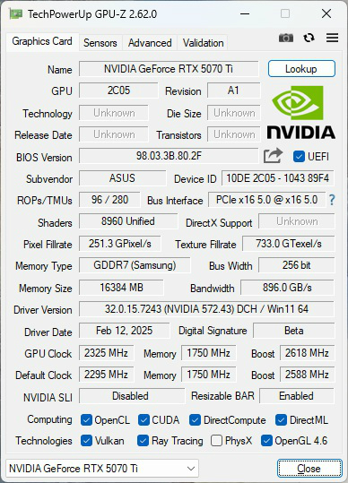 tuf_rtx5070ti_o16g_gaming_301_gpuz