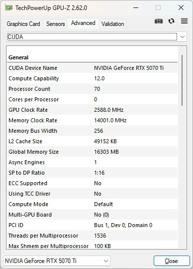 tuf_rtx5070ti_o16g_gaming_303_gpuz