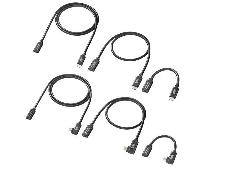 DP Alt/PD 100W対応のUSB Type-C延長ケーブル計6モデルがサンワサプライから