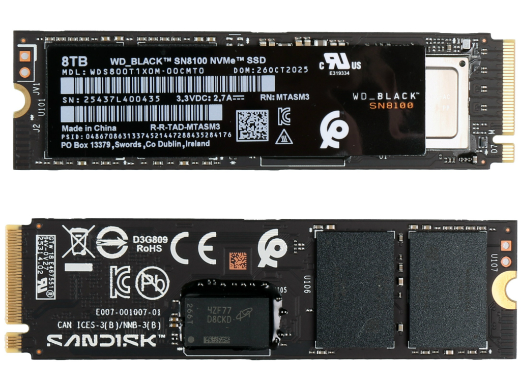 PCIe 5.0対応最上位SSDの8TB。ゲーム100本でも余裕なSandisk「WD_BLACK SN8100」検証