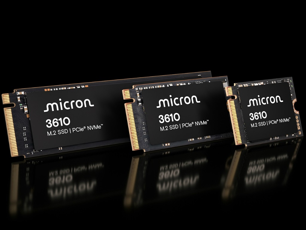 M.2 2230対応で最大容量4TBのPCIe 5.0 SSD「Micron 3610 NVMe SSD」