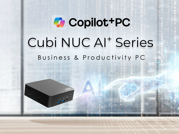 Core Ultra Series 3を搭載するCopilot+ PC対応小型PC、MSI「Cubi NUC AI+ 3MG」