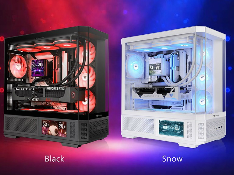 4ピース強化ガラスパネルのミドルタワーPCケース、Thermaltake「View 370 TG ARGB」