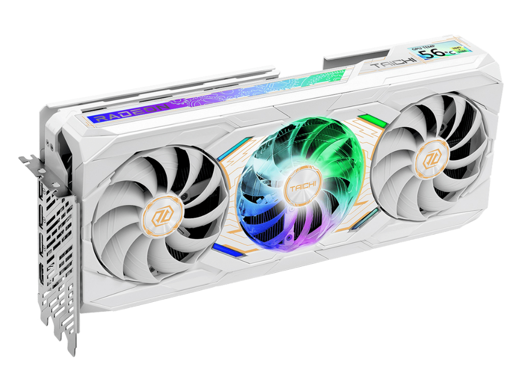 小型LCDを搭載したホワイトカラーのRadeon RX 9070 XT OCモデルがASRockから