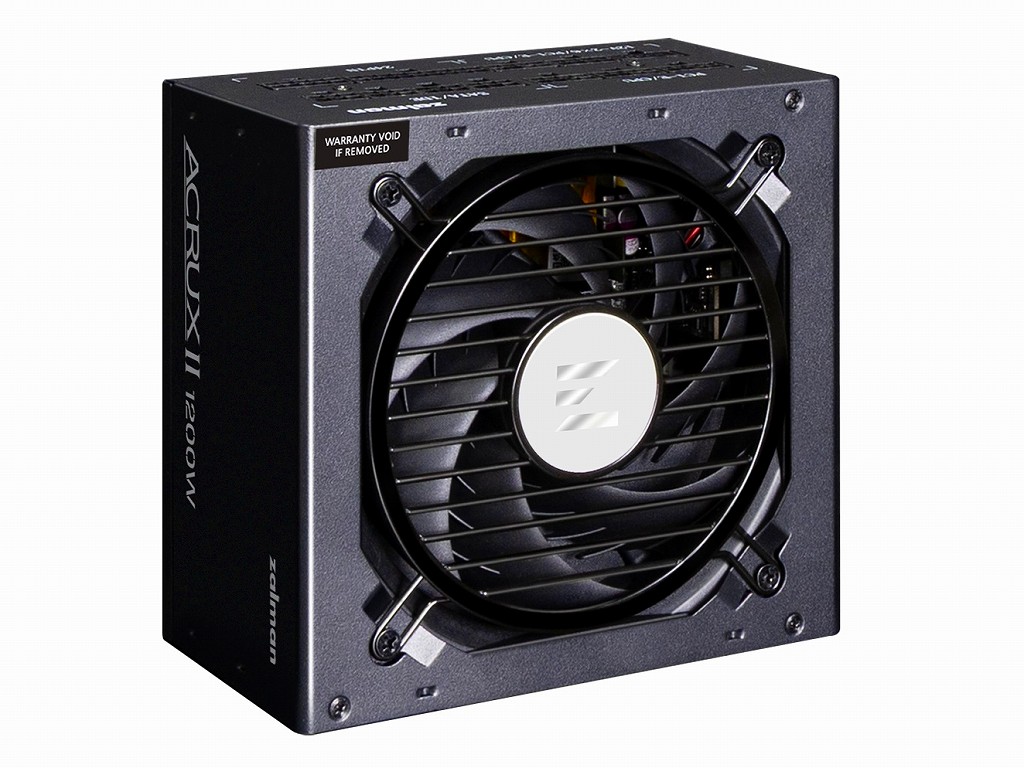 ZALMAN、Cybenetics静音認証を取得したATX 3.1対応のPLATINUM電源「ACRUX II」シリーズ