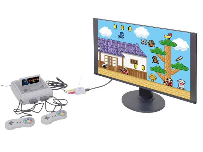 お手軽にレトロゲーム機が最新TVで使える「コンポジットをHDMIへ変換するアダプタ」がサンコーから