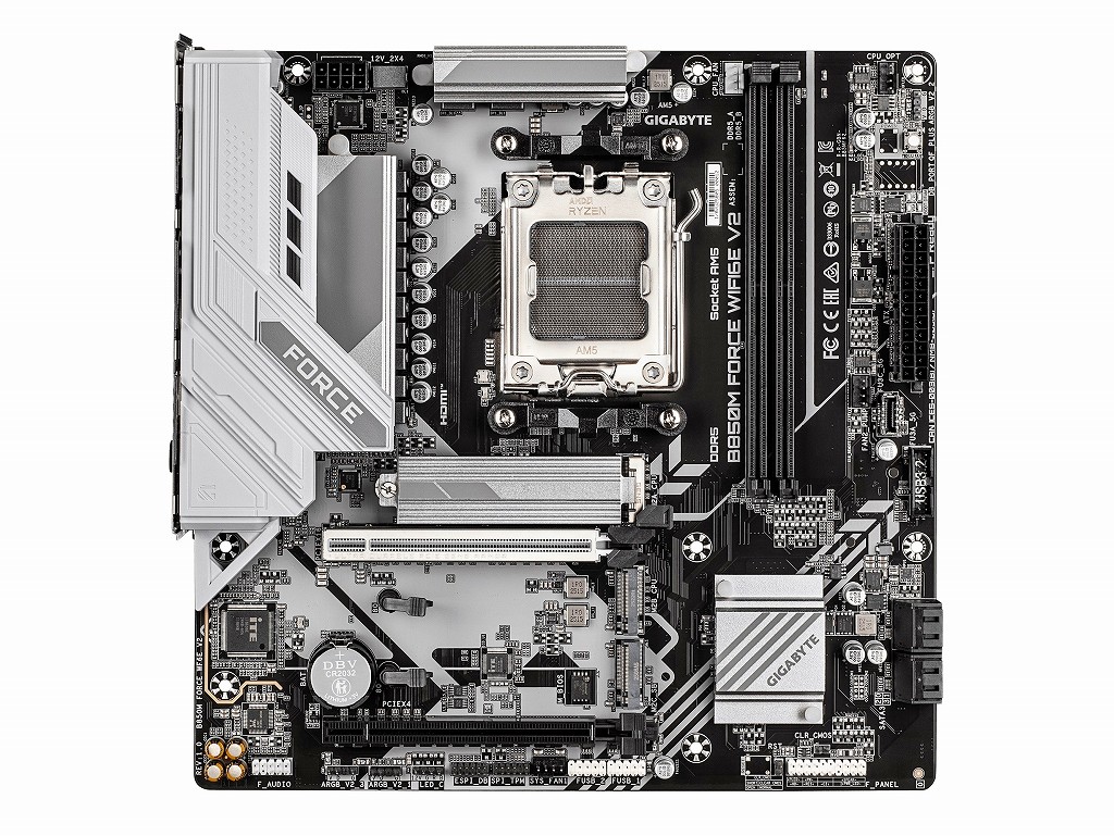 GIGABYTE、合計12フェーズ電源を備えたB850搭載MicroATXマザーボード「B850M FORCE WIFI6E V2」