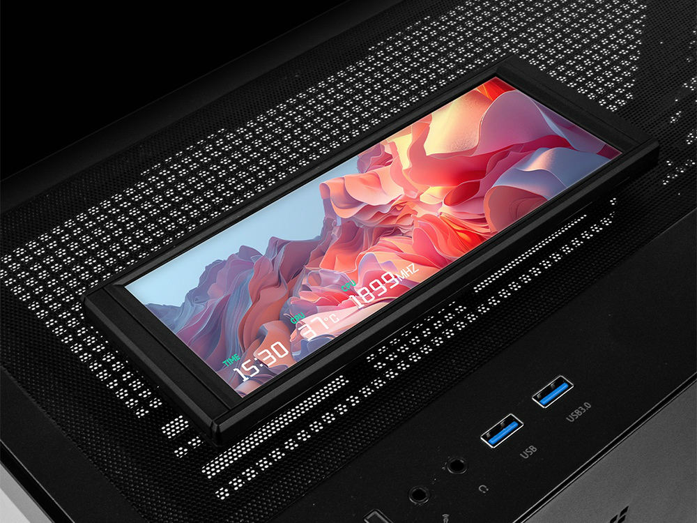 マグネットで固定できる6.86型サブディスプレイ、Thermalright「Trofeo Vision LCD」