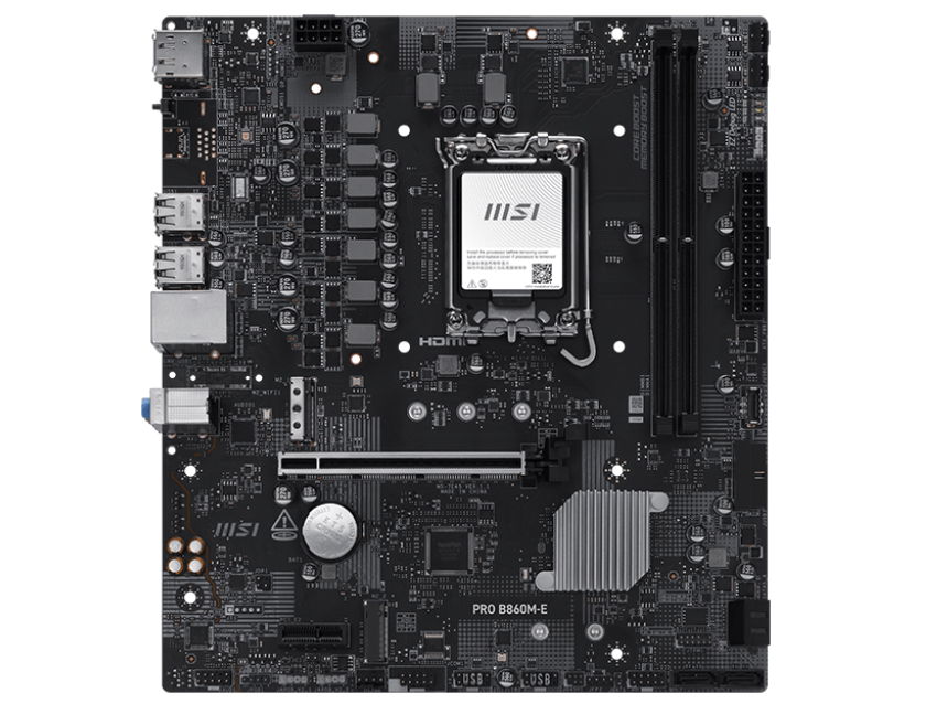 5G LAN搭載のIntel B860採用MicroATXマザーボード、MSI「PRO B860M-E」