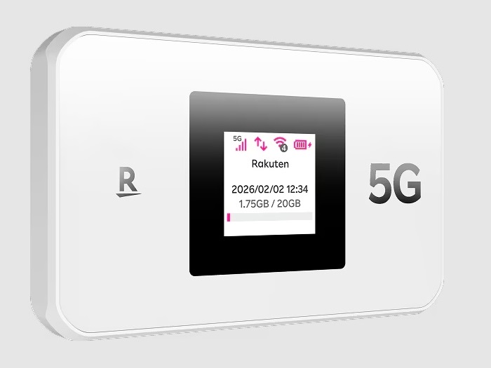 プラチナバンドと5G対応のオリジナルWi-Fi ルーターが楽天モバイルから