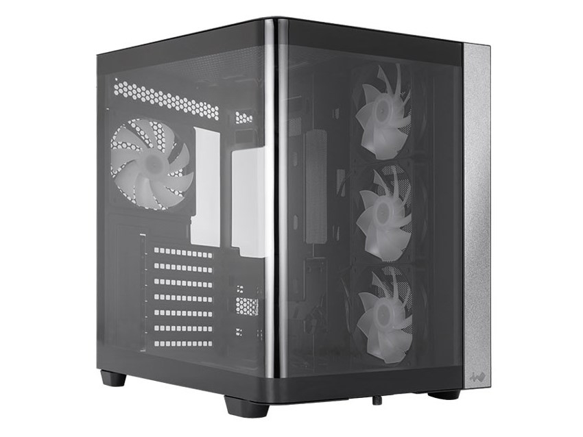 曲面ガラスを採用したパノラマビューのデュアルチャンバーPCケース、In Win「W31」