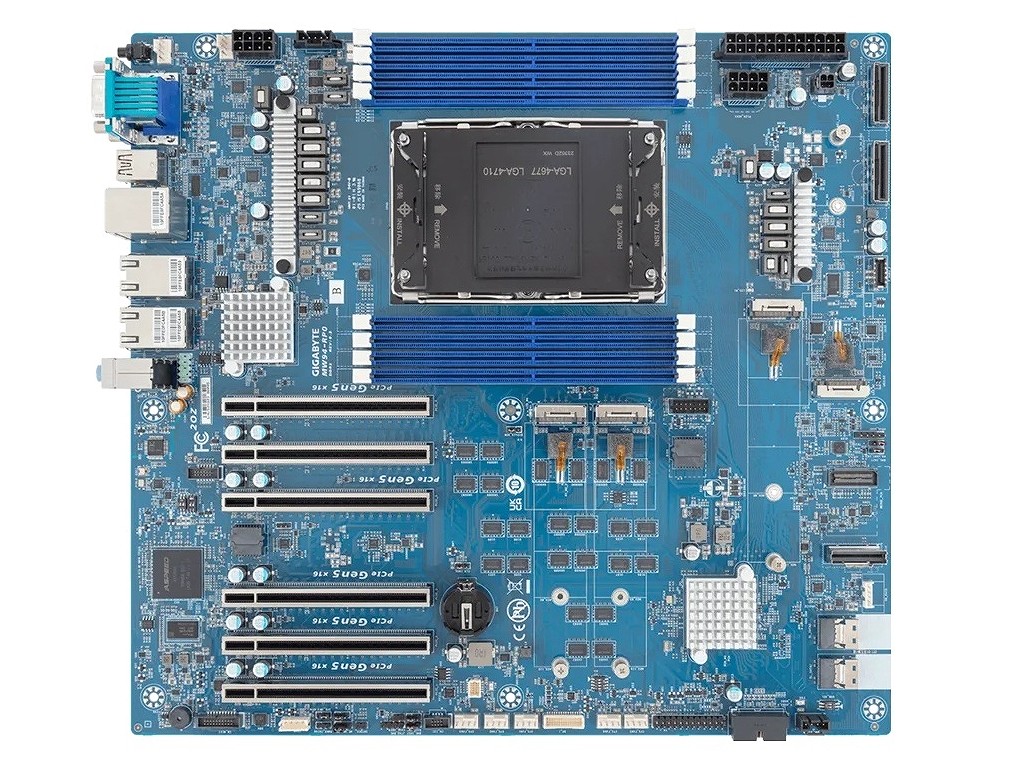 GIGABYTE、PCIe 5.0対応スロット×6構成のXeon 600対応WSマザーボード「MW94-RP0」