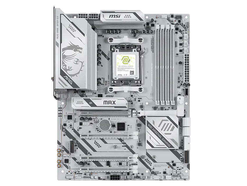MSI、全身真っ白なAM5ゲーミングマザーボード「MAG B850 GAMING PLUS MAX WIFI」など3モデル