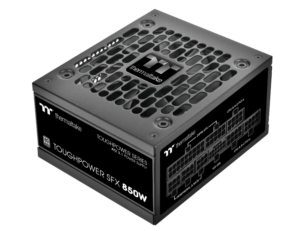 ATX 3.1/PCIe 5.1対応の850WフルモジュラーSFX電源がThermaltakeから