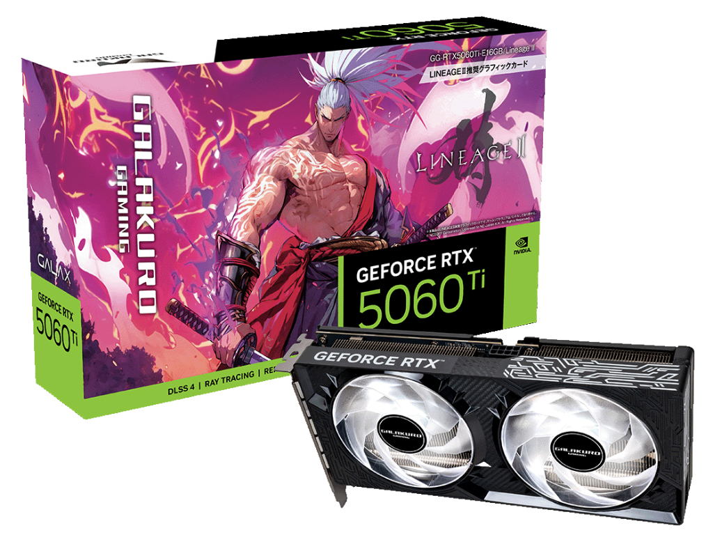 玄人志向、ゲーム特典付属の「リネージュ2」コラボGeForce RTX 5060 Tiなど計3モデル