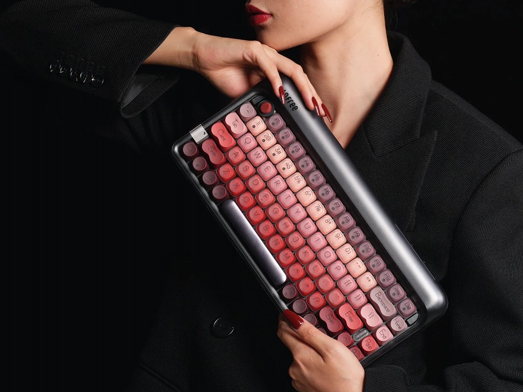 リップスティックをイメージしたガスケットマウント採用キーボード、Lofree「Lipstick」が発売