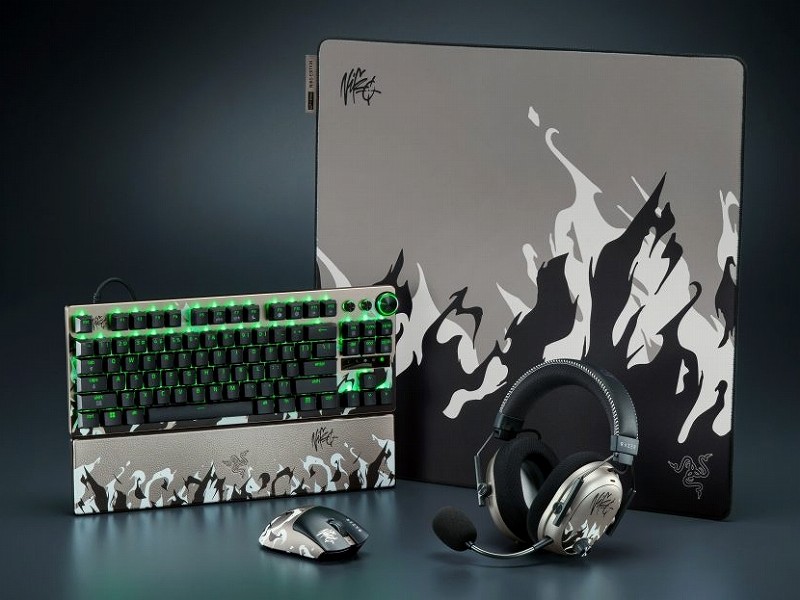 Razer、渋めのカラーに炎をあしらった特別デザインの「Razer NiKo コレクション」発売