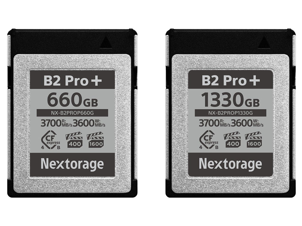 世界初、VPG1600/VPG400両対応のCFexpress 4.0 Type B「NX-B2PRO+」がNextorageから