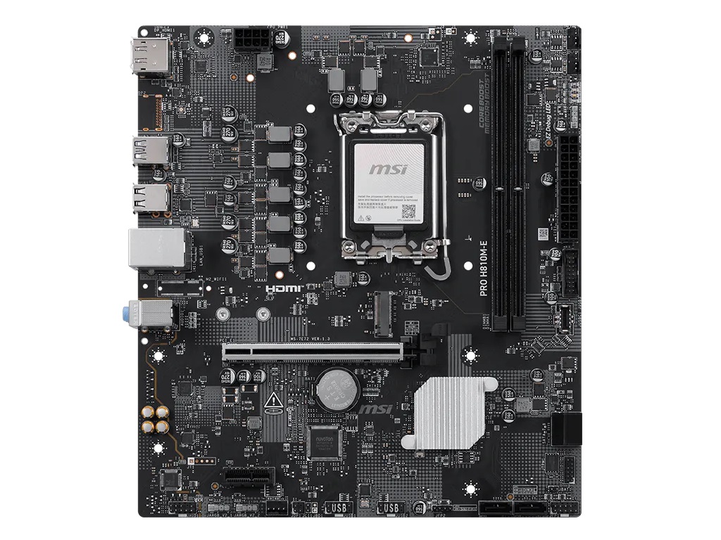 MSI、PCIe 5.0スロットや2.5G LANを備えたエントリーマザーボード「PRO H810M-E」