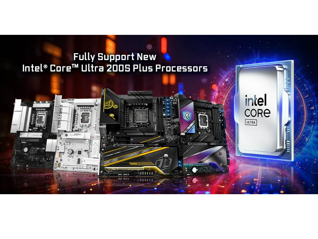 ASRock、Intel 800シリーズマザーボードが「Core Ultra 200S Plus」に対応