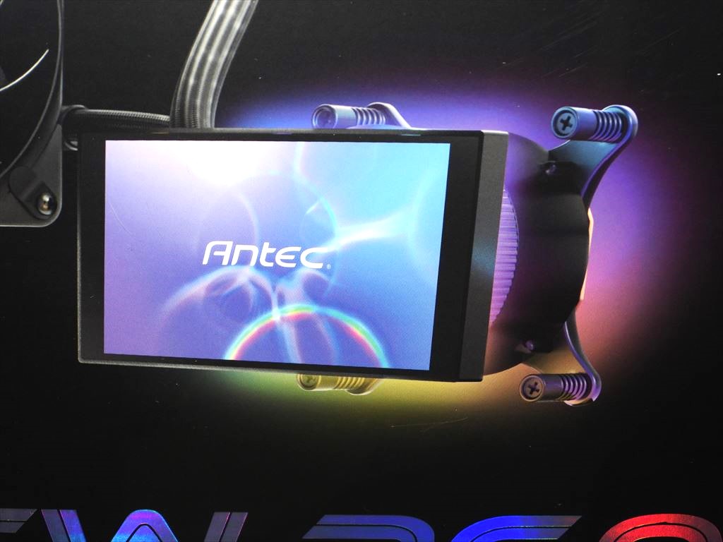 (アキバ取材班) まるでスマホな5型液晶を搭載したAIO水冷、Antec「Vortex View 360」発売