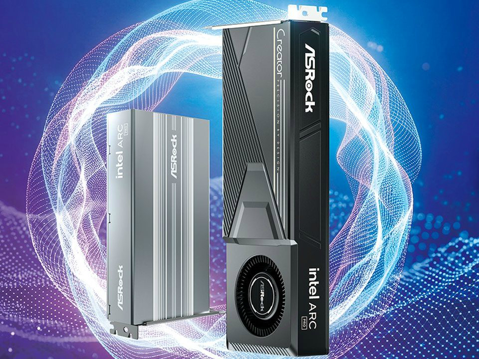 ASRock、ブロワークーラー＆完全ファンレスの「Intel Arc Pro B70」グラフィックスカード発表