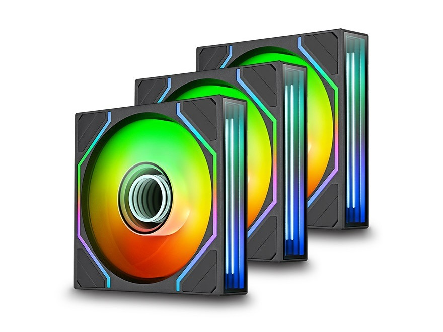 Thermaltake、デュアルインフィニティミラー搭載の28mm厚デイジーチェーンファン2種