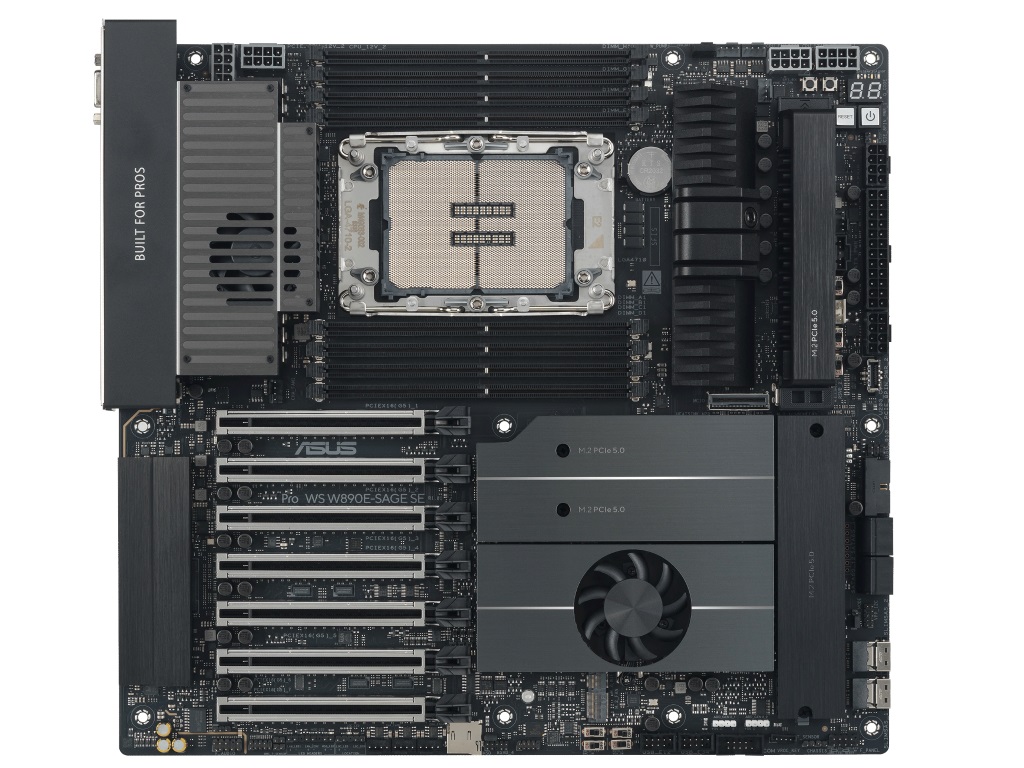 Xeon 600対応AIワークステーション向けマザーボード、ASUS「Pro WS W890E-SAGE SE」など2種