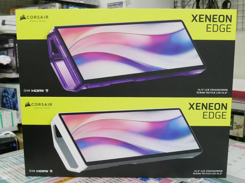 (アキバ取材班) CORSAIR「XENEON EDGE 14.5”LCD Touchscreen」にホワイトとパープルの新色登場