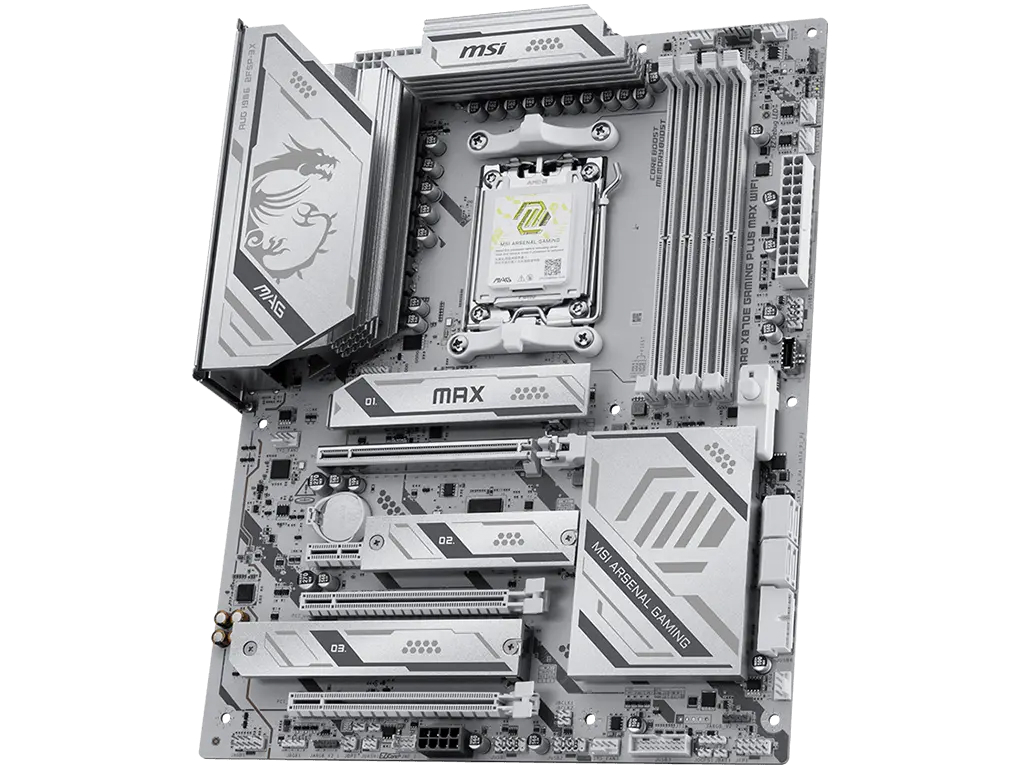 64MB大容量BIOS ROM搭載のホワイトマザーボード、MSI「MAG X870E GAMING PLUS MAX WIFI」