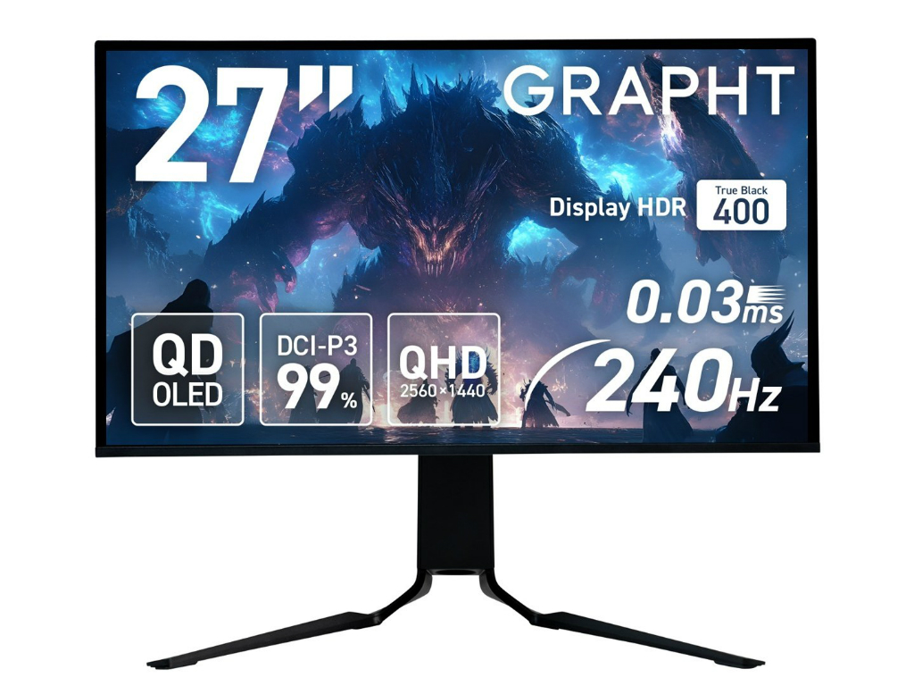 GRAPHT、QD-OLEDディスプレイが23％オフなど「新生活ゲーマー応援セール 後半戦」開催