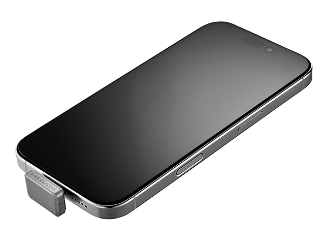 スマホの容量不足を解消、挿したままにできる超小型SSDがアイ・オー・データから