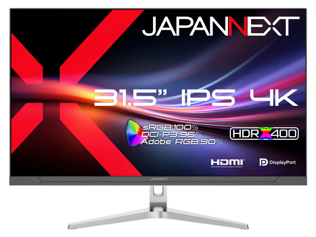 JAPANNEXT、2,000:1の高コントラストIPSパネル採用31.5型4K液晶「JN-iB315U」など2種発売