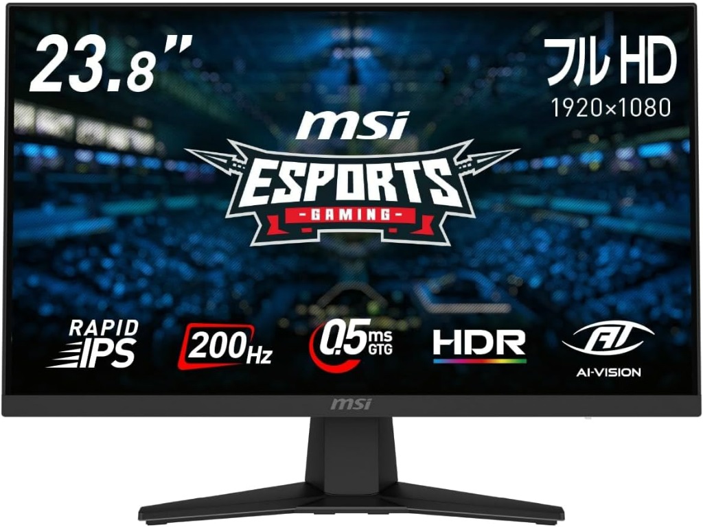 (新生活Final先行セール) 200Hz/0.5ms対応の23.8型ゲーミング液晶、MSI「MAG 244F」が29％オフ