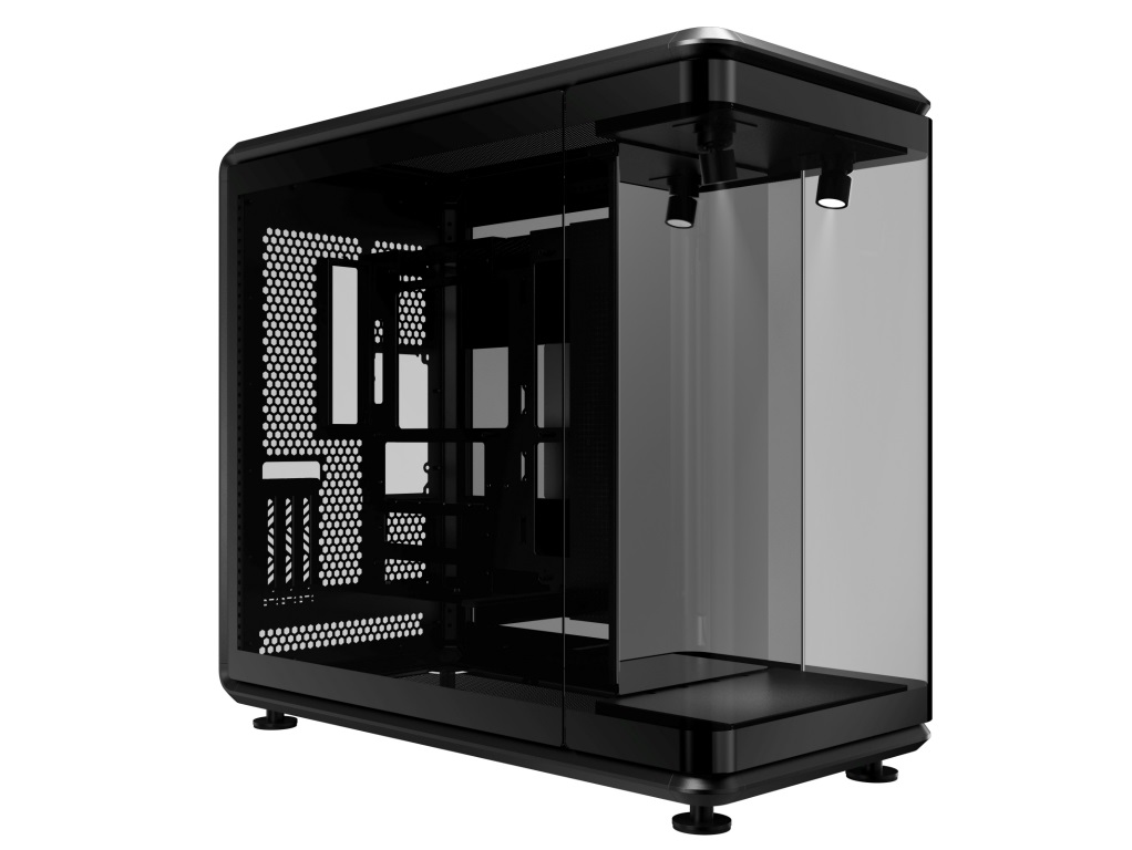 フロントステージを備えた360°ショーケース筐体、Cooler Master「MasterFrame 360」シリーズ